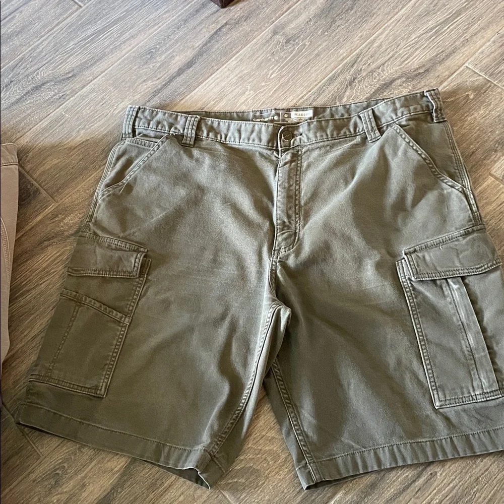Men's Cargo Shorts - Tan and Olive Carhartt 42 Waist Relax Fit